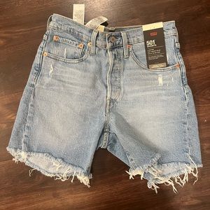 LEVIS - 501® ORIGINAL HIGH-RISE MID-THIGH WOMEN'S SHORTS